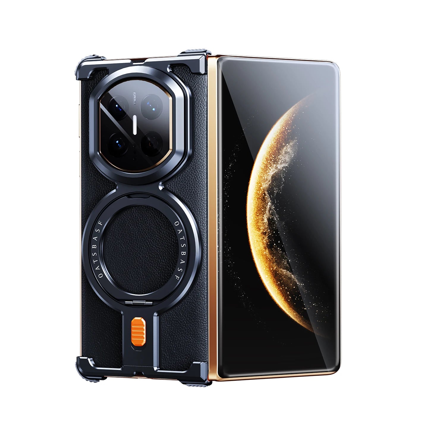 Huawei Mate X7 Case with Magnetic Kickstand - Military-Grade Protection Black Tidesmit