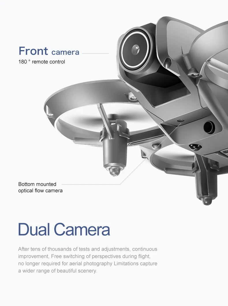 4K HD Camera Drone - Foldable GPS Drone with Obstacle Avoidance (D16 Model) Tidesmit