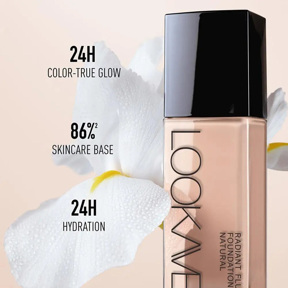Tidesmit long lasting matte liquid foundation for full coverage face makeup texture close-up