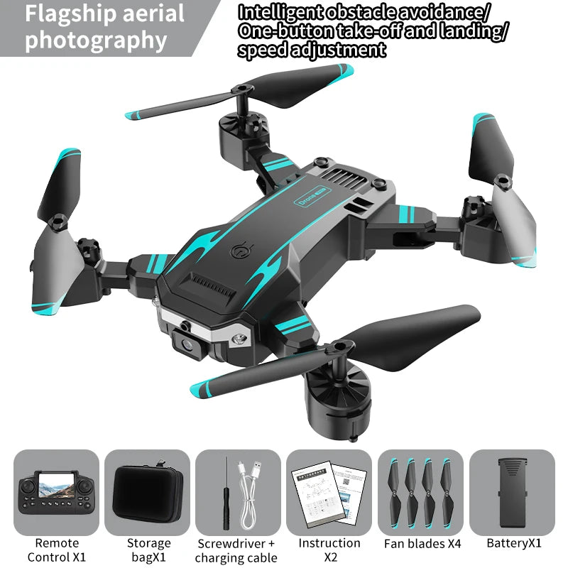 8K Camera Drone with Obstacle Avoidance - Foldable GPS Quadcopter MAX BLUE Dual 8K Tidesmit