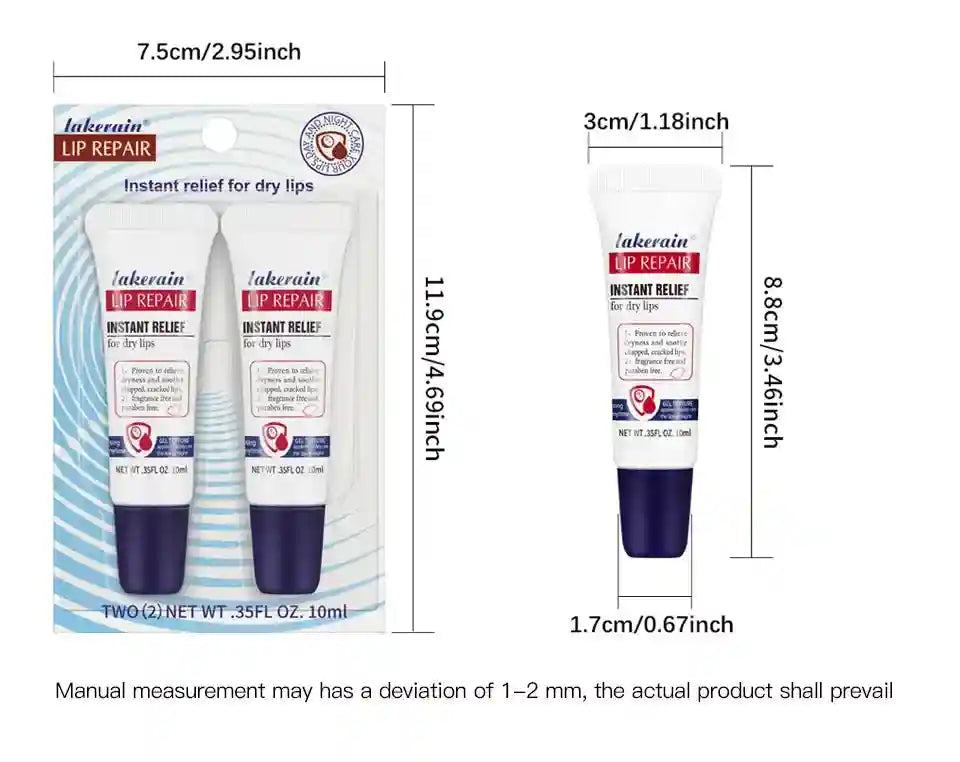 Lip Repair Gel 2pcs - Deep Moisturizing Balm for Dry Lips Lip Care Tidesmit