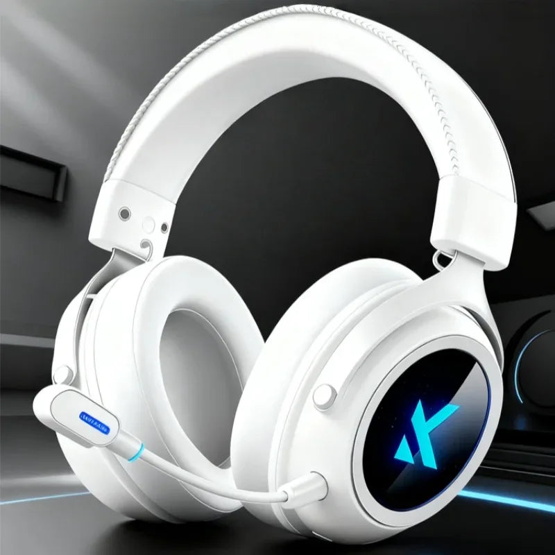 Wireless Gaming Headset X9 Tri-Mode Noise Cancelling by Tidesmit X9-White China Mainland Tidesmit
