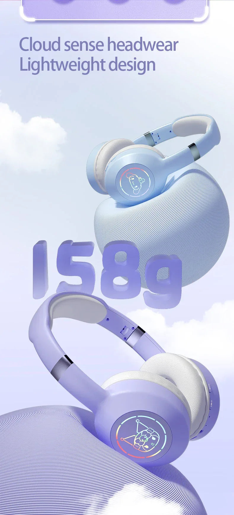Kuromi Tidesmit Wireless Stereo Bluetooth Headphones - 3 Color Options Tidesmit