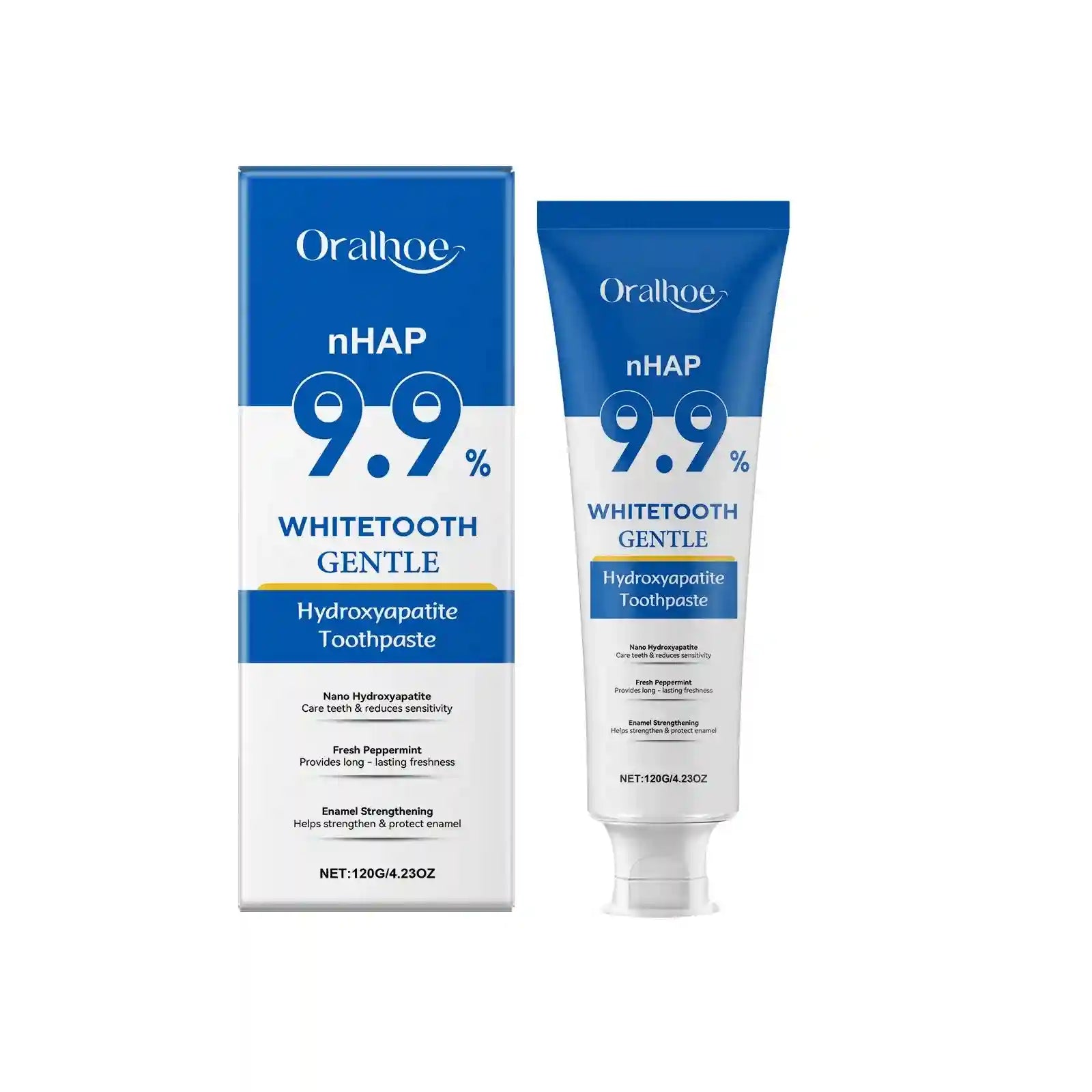 Tidesmit hydroxyapatite toothpaste for enamel repair, teeth whitening, and natural dental stain removal