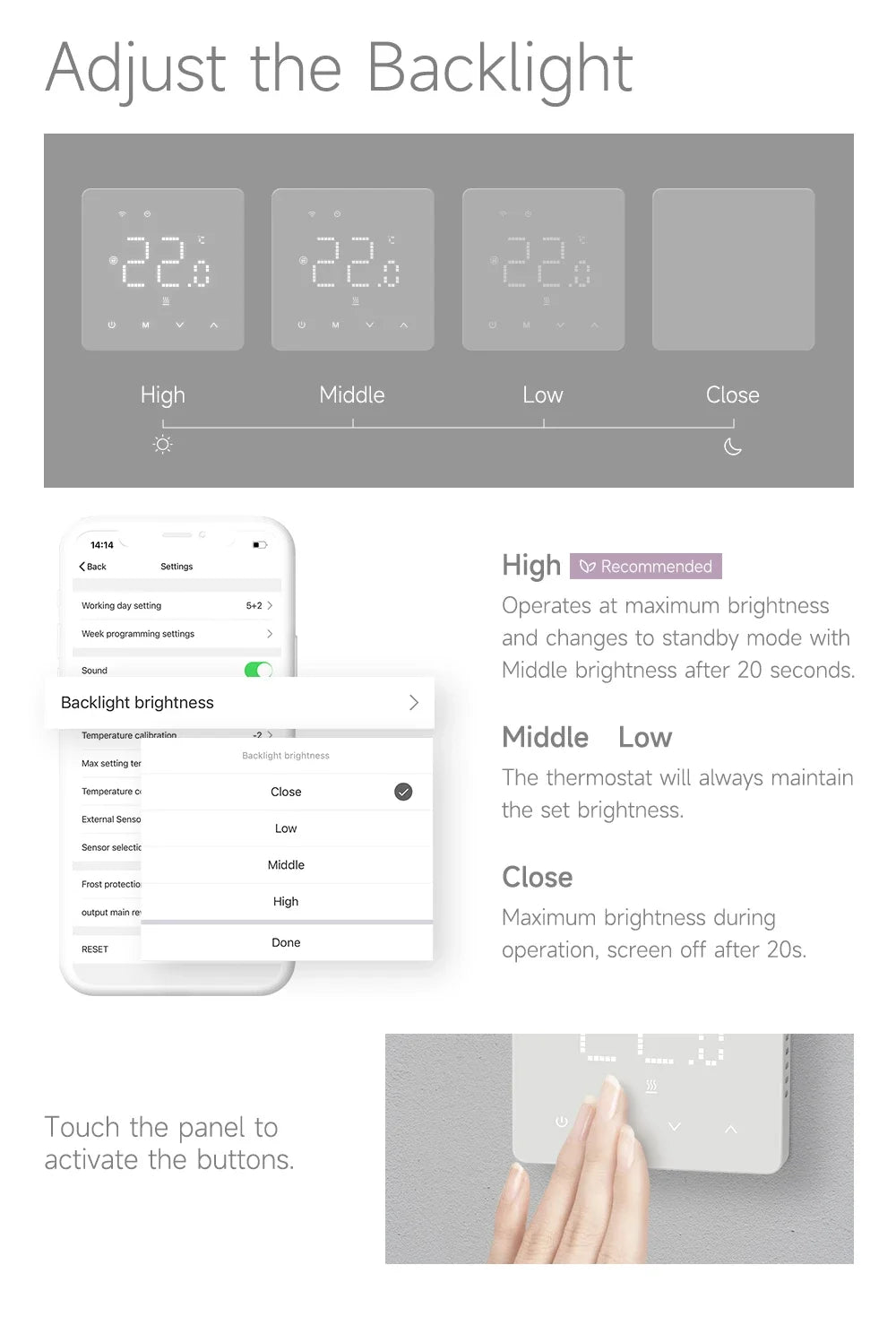 Beok Zigbee Floor Heating Thermostat  Tuya Programmable Smart Home Thermoregulator with Alexa Google Home Alice