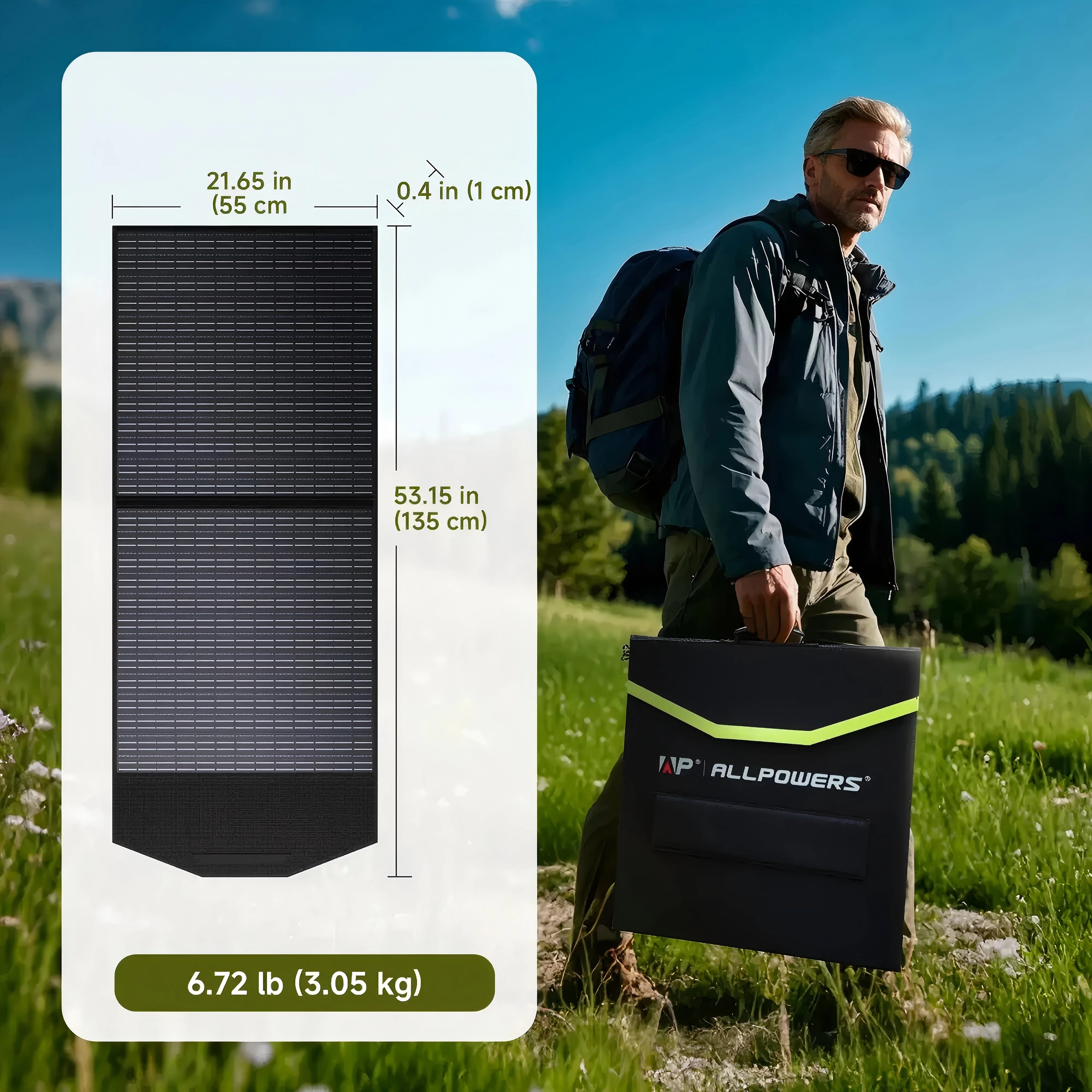 Portable Power Station 288Wh with 100W Solar Panel for Off-Grid Power Tidesmit