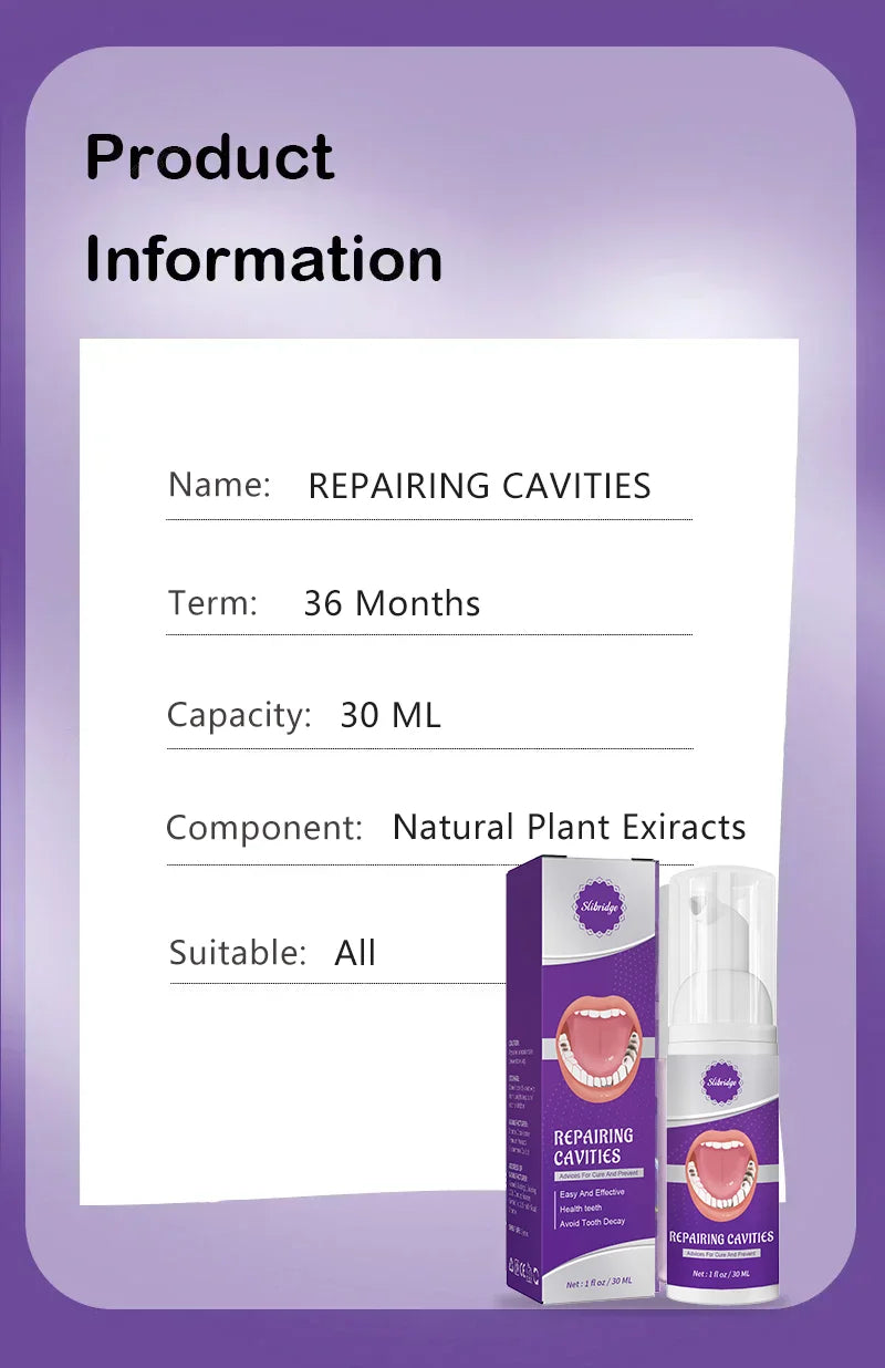Tidesmit anti-caries teeth whitening treatment for healing cavities and repairing tooth decay