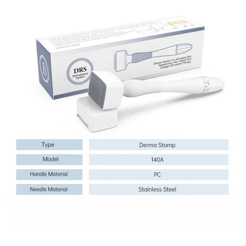 Adjustable Derma Stamp 140 Pins for Beard and Scalp Health Body Shaping Massage Equipment Tidesmit