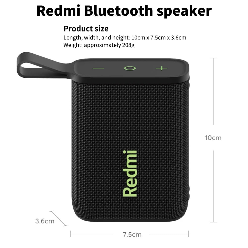NEW Redmi Portable Bluetooth Speaker Outdoor IP67 Stereo Powerful Sound  Box BT5.3 RGB Dual Pairing TWS Connectivity Colorful