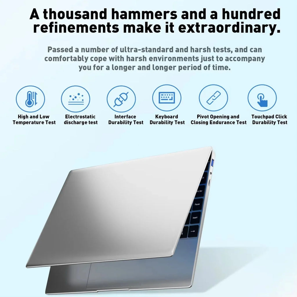 Practical 14.1 Inch Laptop Intel 4405U,120Hz Ultra-Clear IPS,32GB RAM 2TB SSD,5000mAh Backlit Keyboard