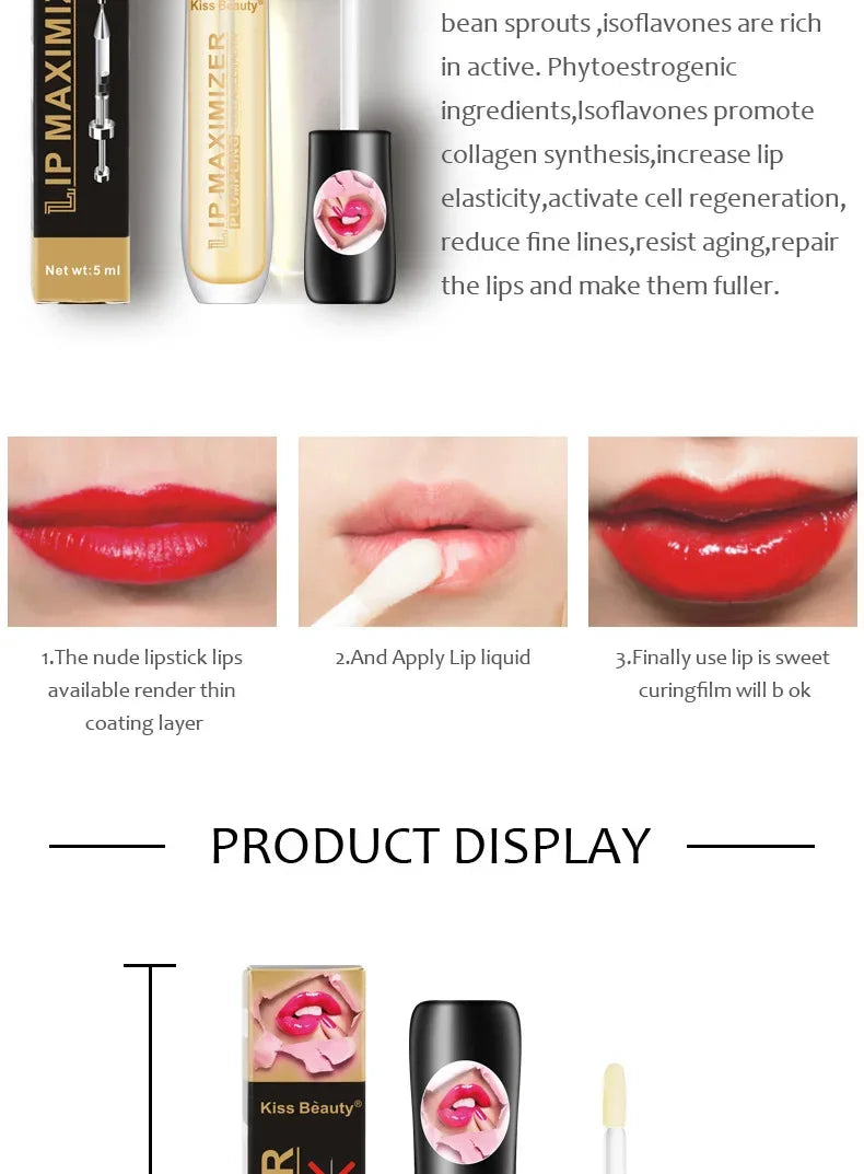 Lip Plumper Serum Volumizing Hydrating Care - Tidesmit Lip Nourish Lip Care Tidesmit