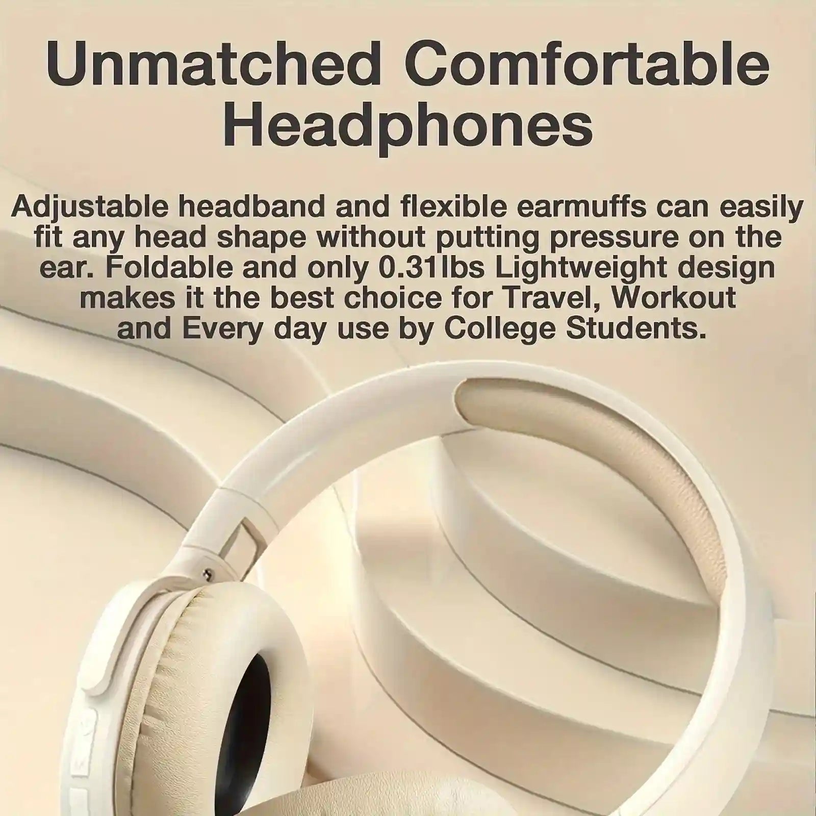 Wireless Bluetooth Headphones - Over-Ear Active Noise Cancellation Tidesmit