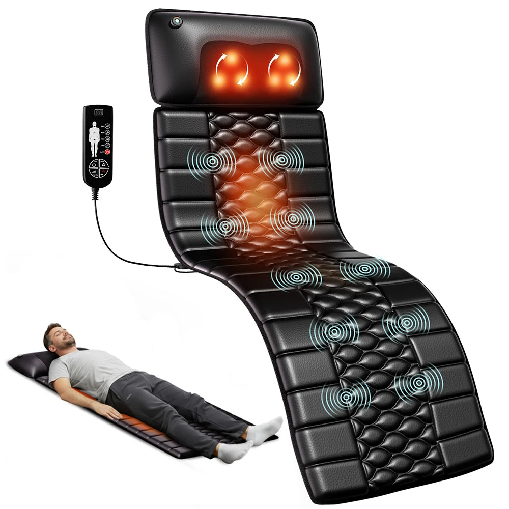 Shiatsu Massage Mat with Heat - Full Body Electric Massager EU Plug Back Massage Instrument Without Foot EU Plug GERMANY