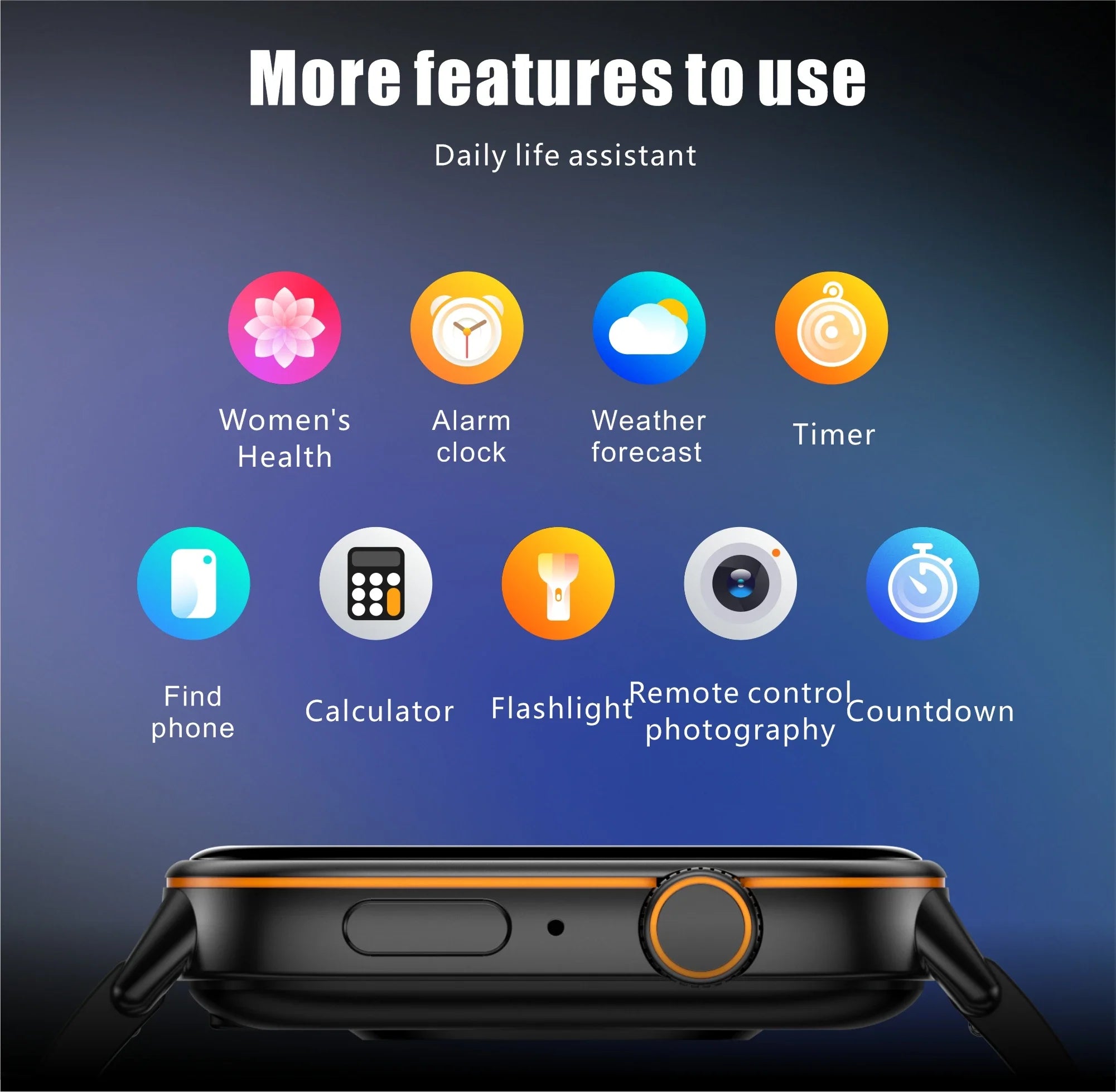 New Smartwatch Sports GPS tracker AMOLED Men Compass Military Outdoor Sports Bluetooth Call Watch 2.01 inch HD screen for Andrio