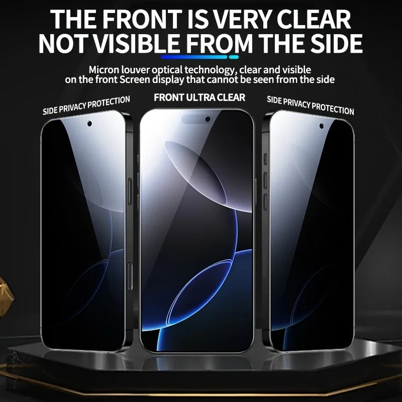 3Pack Privacy Tempered Glass Screen Protectors For IPhone 17 16 15 14 13 12 11 Pro Max Air 16e 15 14Plus XR XS Max Glass AE Tidesmit