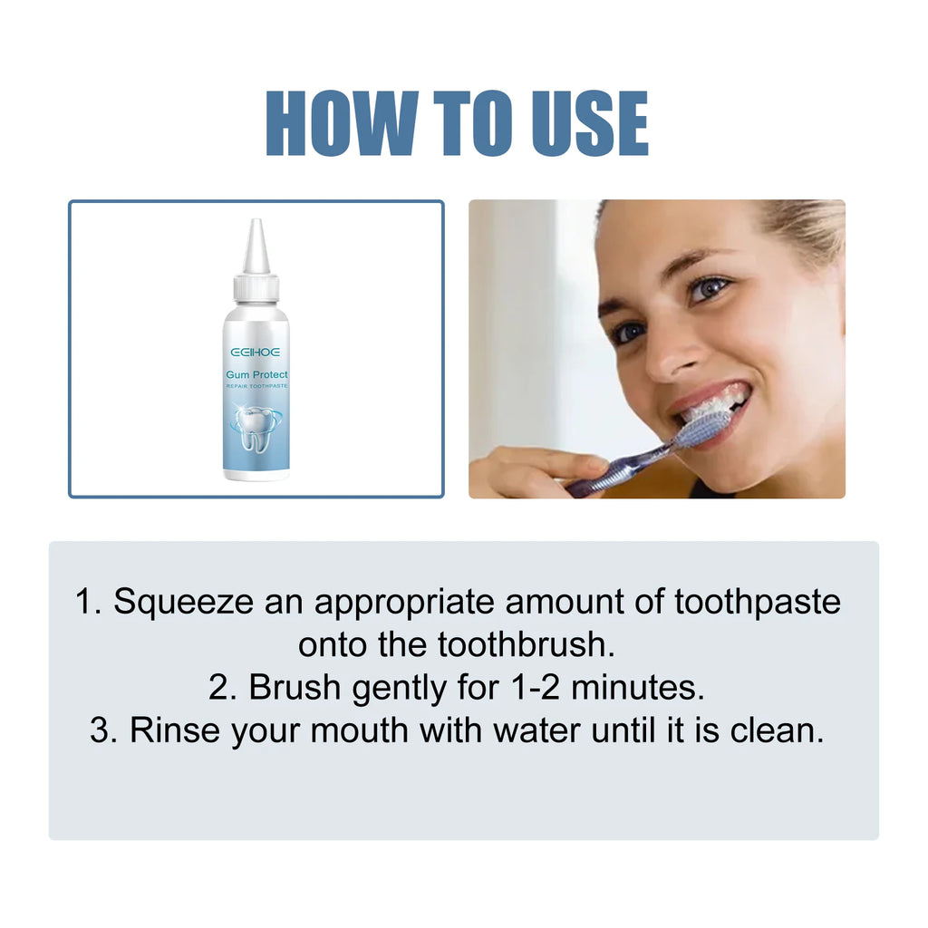 Tidesmit rapid repairing gum atrophy toothpaste for dental allergy relief and deep cleaning of damaged teeth