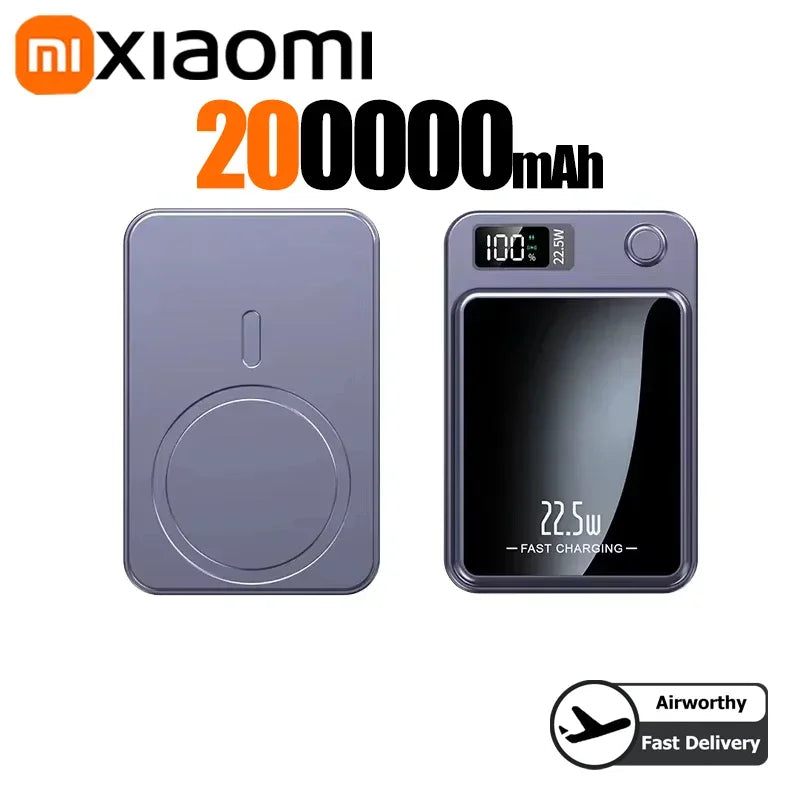 Tidesmit High Capacity Portable Power Bank – Fast PD Charging Purple 200000mAH Tidesmit