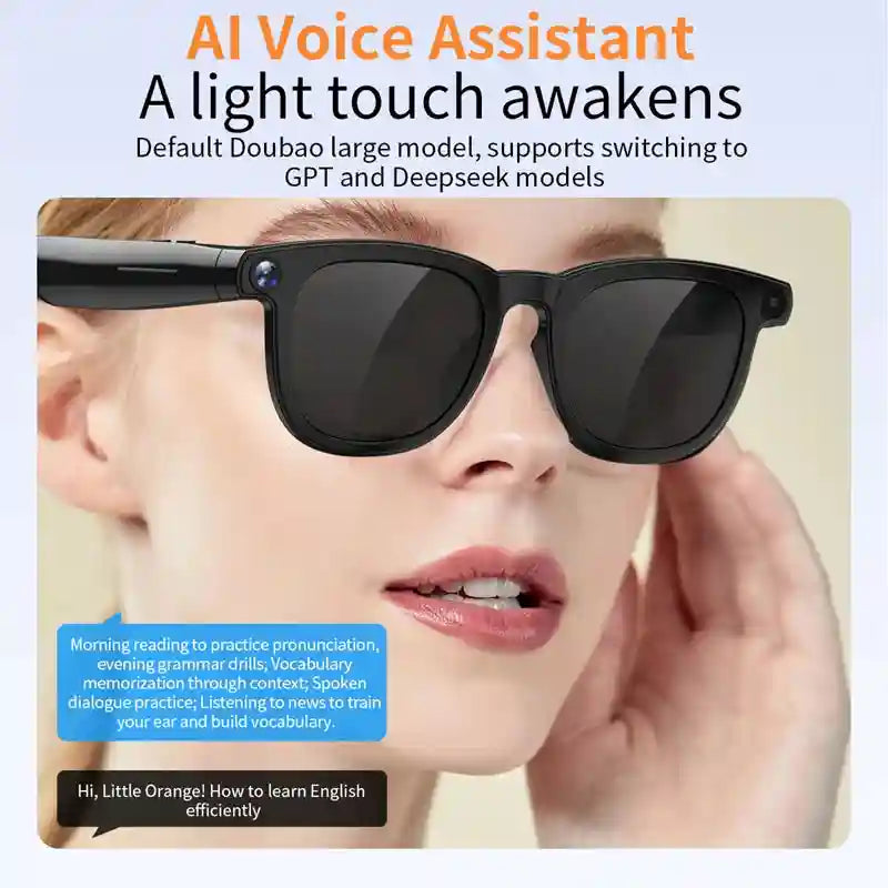 AI Smart Glasses with Real-Time Translation & 4K Camera | Tidesmit Tidesmit