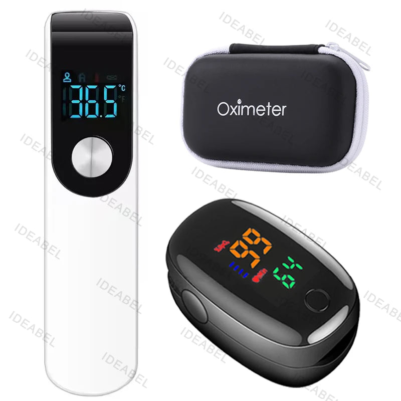 IDEABEL thermometer electronic forehead thermometer home adult children thermometer oximeter SpO2 finger Finger Pulse Oximeter