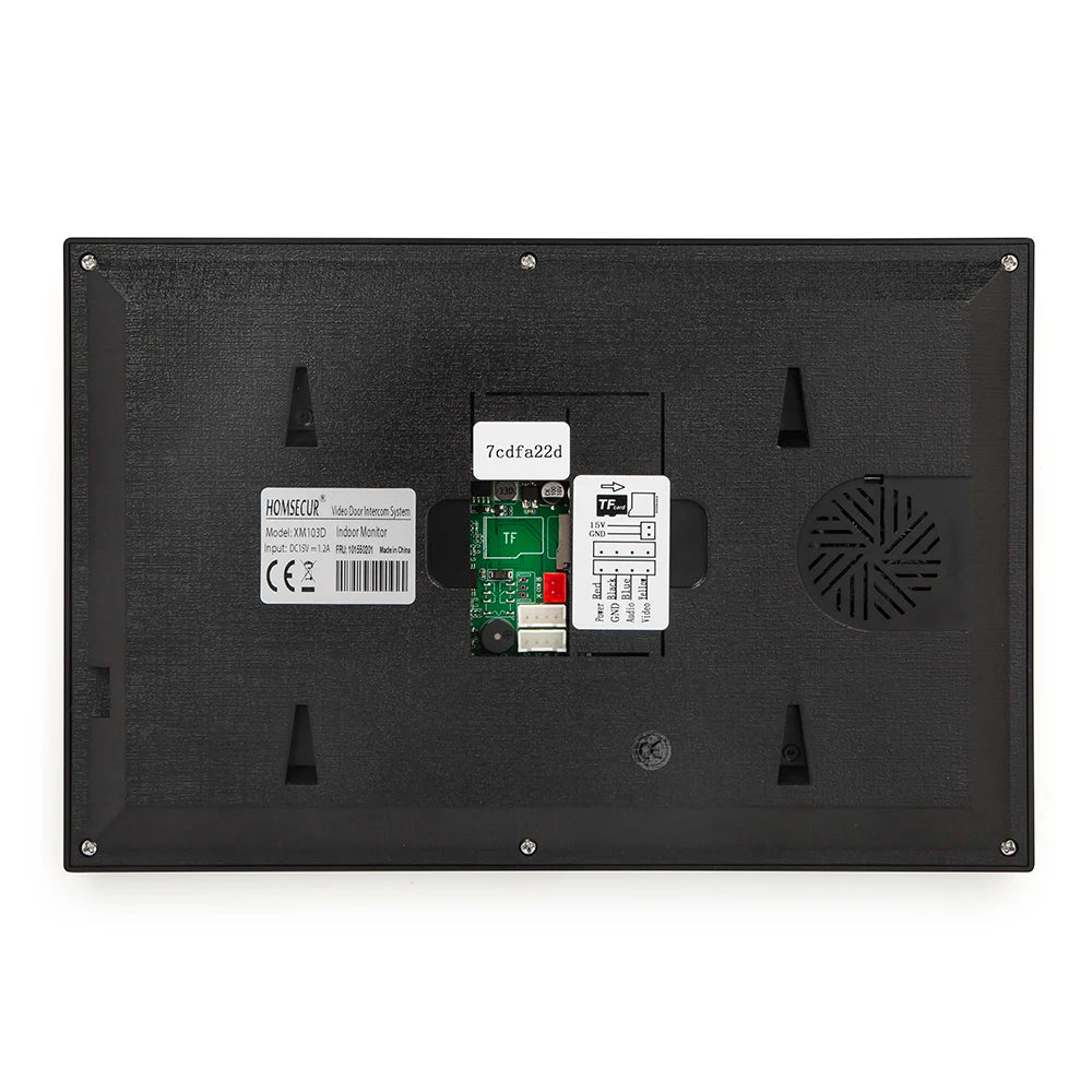 HOMSECUR XM103D 10" WIFI Indoor Monitor for HDS 4 Wire Video Doorphone Entry Intercom