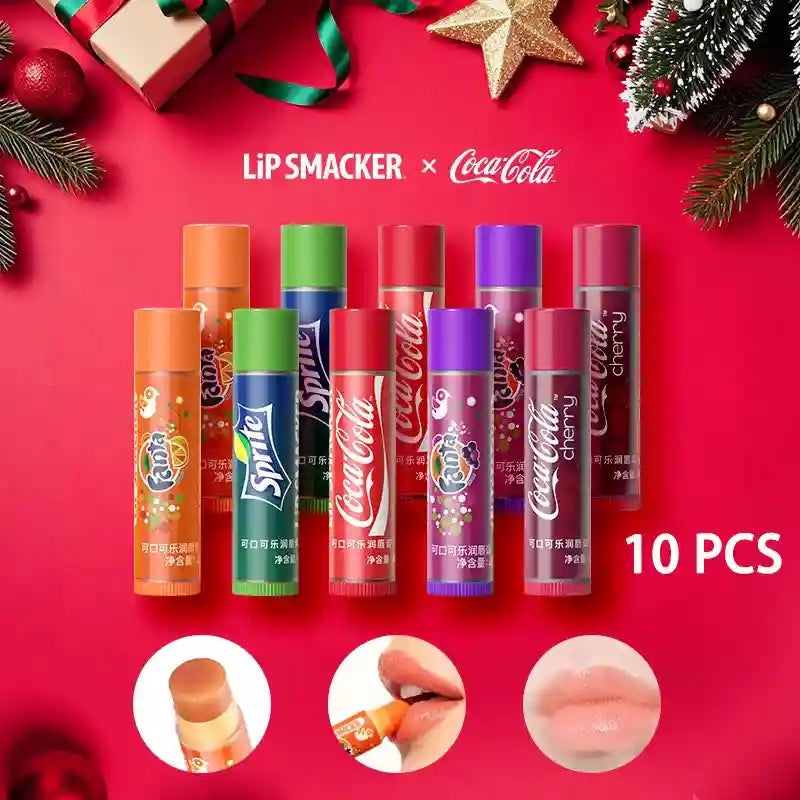 Coca-Cola Lip Balm Set: Moisturizing Daily Lip Care Treatment (6-10pcs) Lip Care Tidesmit