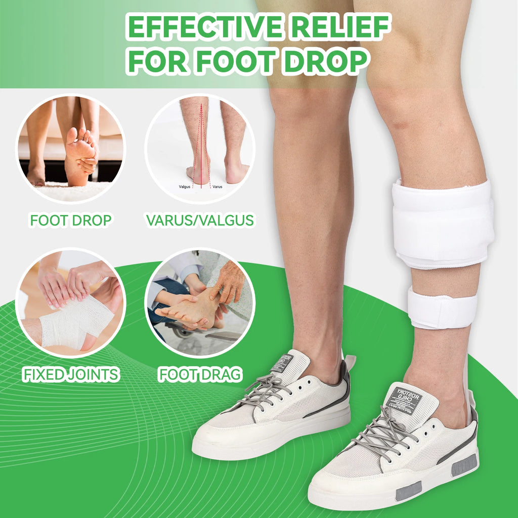 AFO Drop Foot Brace for Walking - Ankle Foot Orthosis Support - Foot Drop Orthotic Brace - Drop Foot Splint - for Men and Women