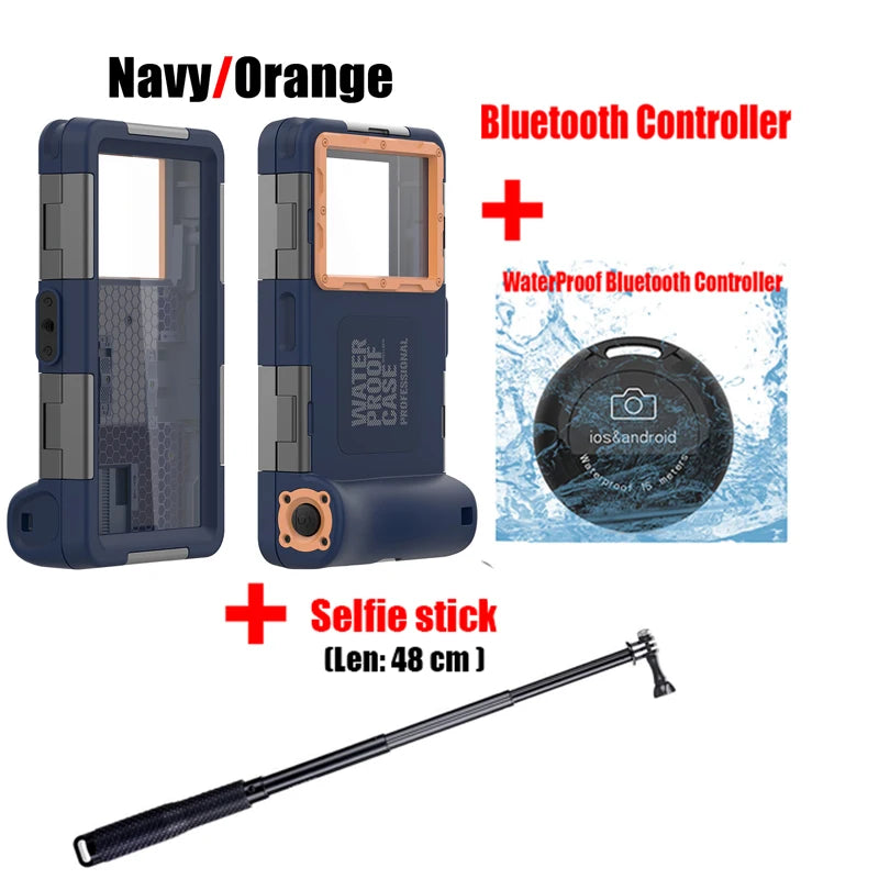 Underwater Phone Case for Xiaomi - IP68 Waterproof Seal Navy 3in1 Tidesmit