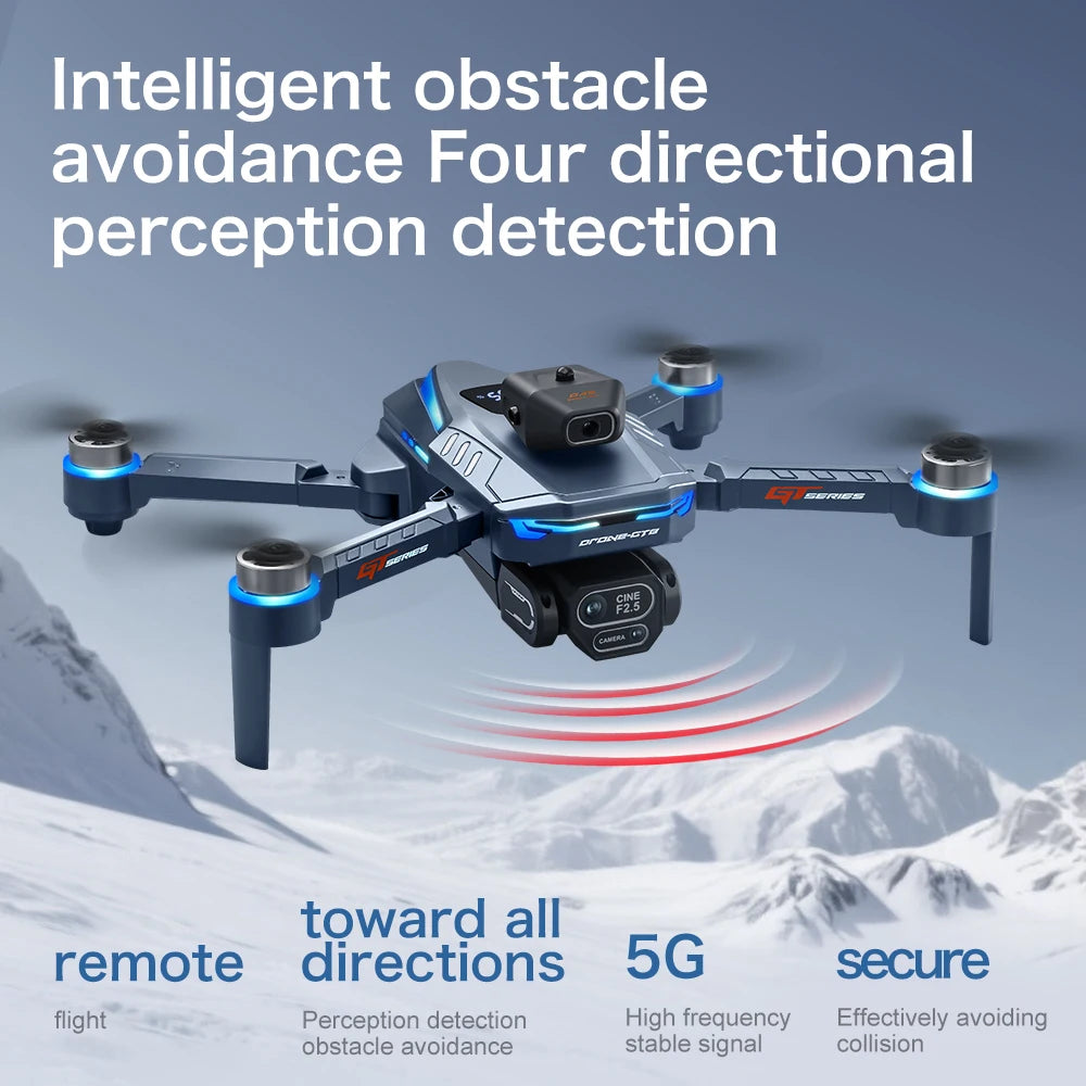 8K HD Camera Drone with GPS and Obstacle Avoidance - Foldable Quadcopter Tidesmit