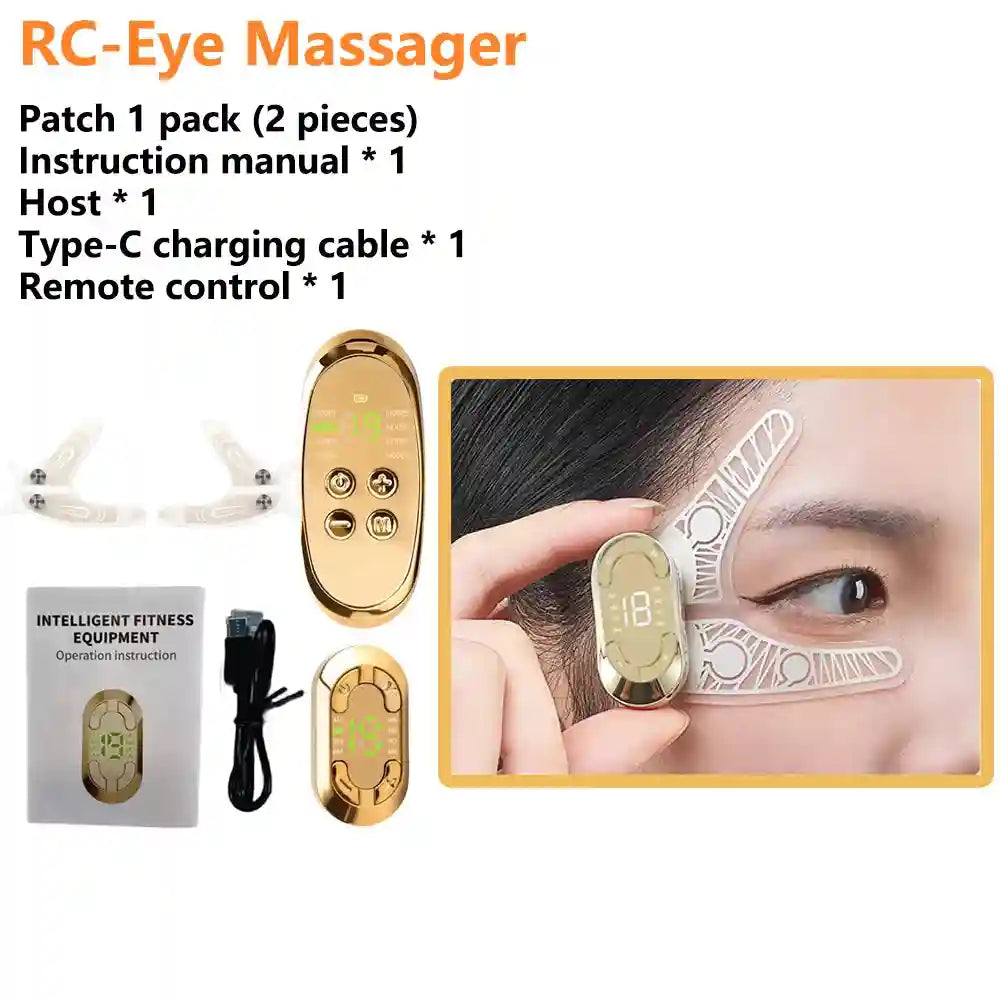 Microcurrent Eye Massager for Fatigue and Dark Circles - Rechargeable Eye Massage Instrument RC-Eye Massager Tidesmit