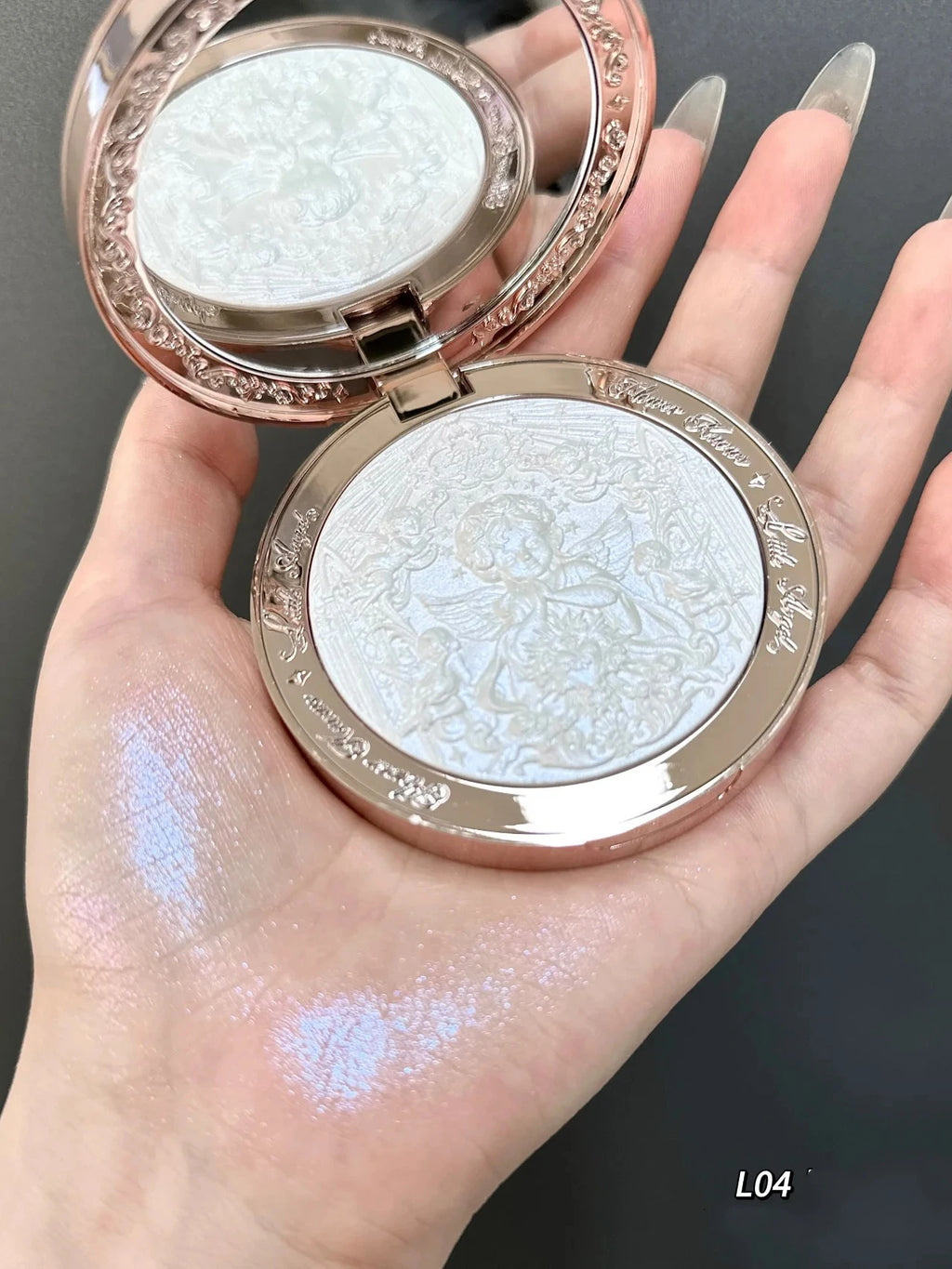 Tidesmit Flower Knows Little Angel Relief Highlight face makeup texture close-up contouring powder palette 8g