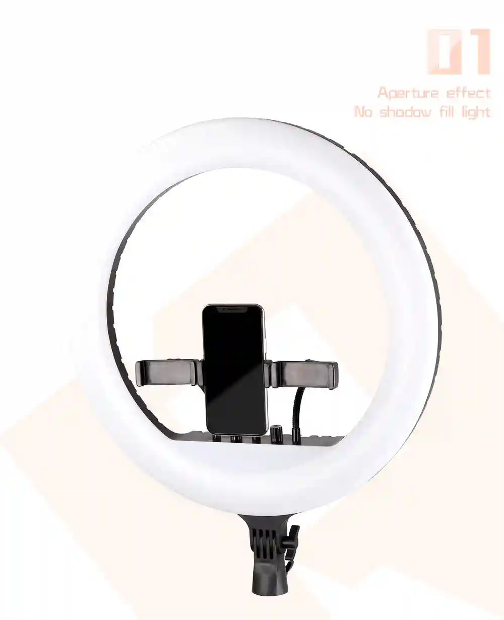 18 Inch LED Ring Light with Adjustable Tripod for Content Creation Tidesmit