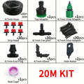 ZK Water Saving Drip Irrigation Kit, 8-Hole Drip Atomizing Nozzle, 4/7 Tubing, C Y Stake for Garden Farm Multi-Scenario Watering