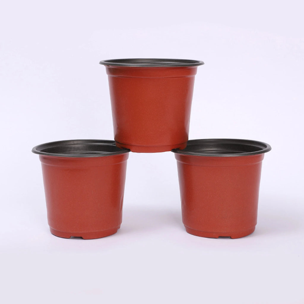 Plastic Plant Nursery Pots With Drainage Holes Durable Simple Seedling Containers For Garden Balcony And Office Decor 50/100pcs