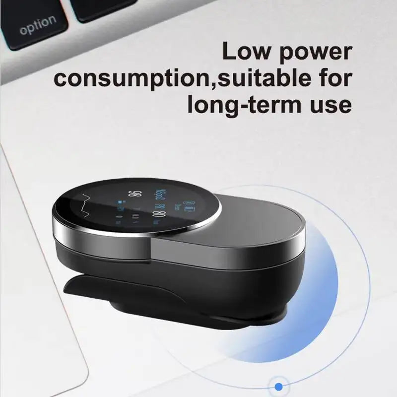 JYoucare rechargeable Bluetooth Fingertip Pulse Oximeter Accurate spo2 PR PI HRV Led Screen finger oximeters Oxygen Saturation