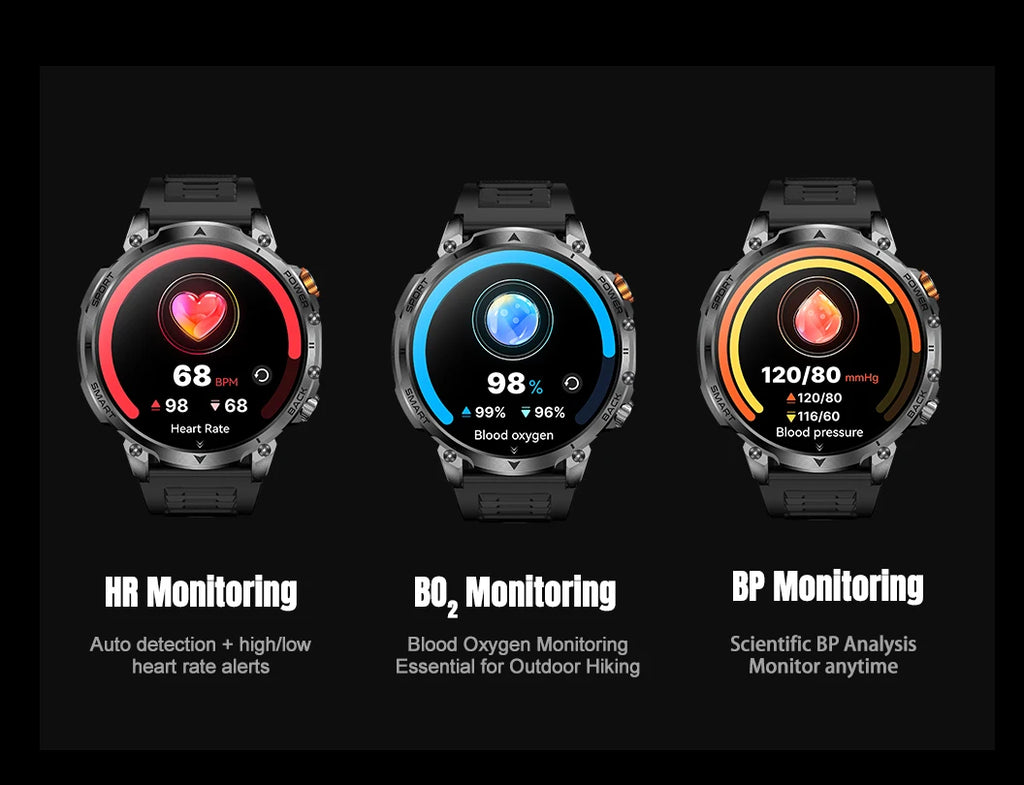 New outdoor GPS path 1.46"100+sport Bluetooth calling Smart Watch IP68 Waterproof Sports Run tracker Outdoors Compass Smartwatch