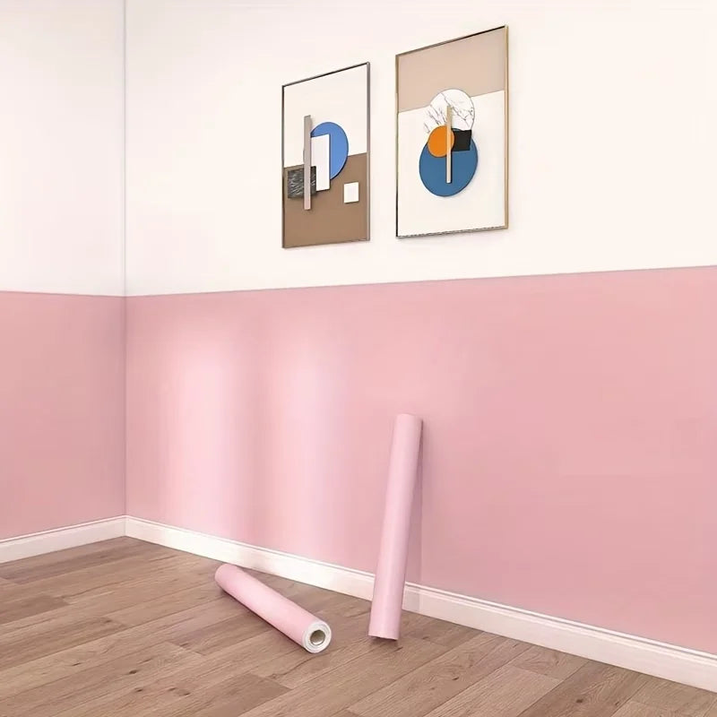 1roll 1/2/5/10m PVC DIY Self-adhesive Waterproof Wallpaper Renovation Kitchen Cabinets Decorative Films Vinyl Wall Stickers