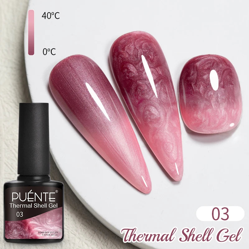 3D Sculpture Gel Nail Polish 15ml - Professional Soak Off Formula Permanent Makeup Machines Thermal Shell 03 Tidesmit