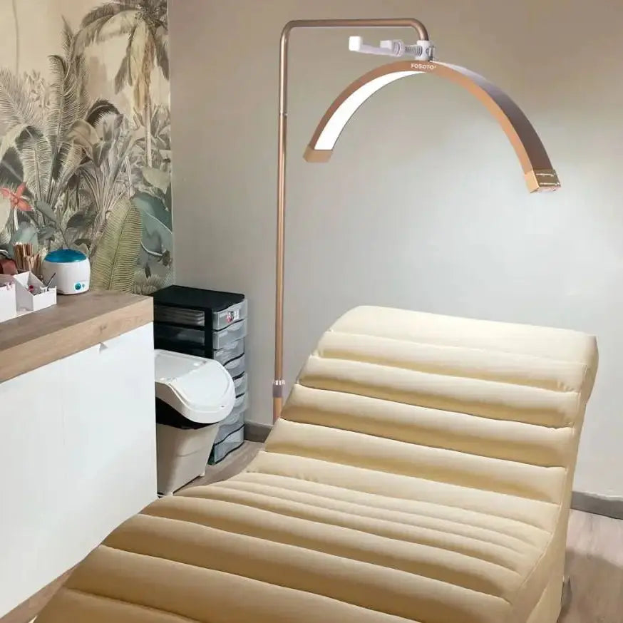 Half Moon LED Lash Light with Floor Stand - Adjustable Beauty Lamp Tidesmit