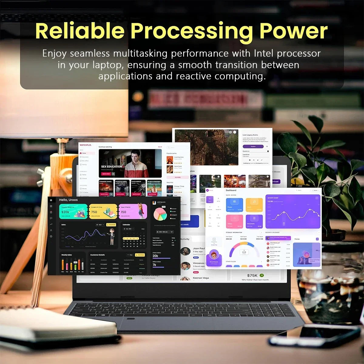 15.6' Intel Core I9 10980HK Windows 11 Pro Laptop Computer 32GB RAM 512GB 1TB 2TB SSD Portable Notebook PC Office Study Laptops