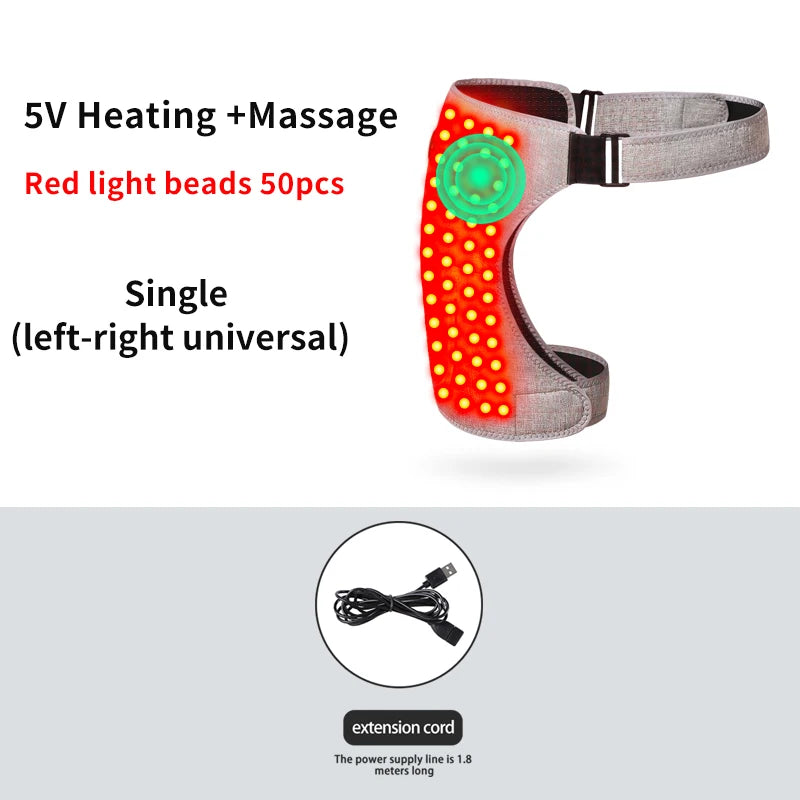 Hip Massager with Red Light Heat Vibration for Targeted Muscle Recovery Relaxation Treatment 5V-Massage Tidesmit