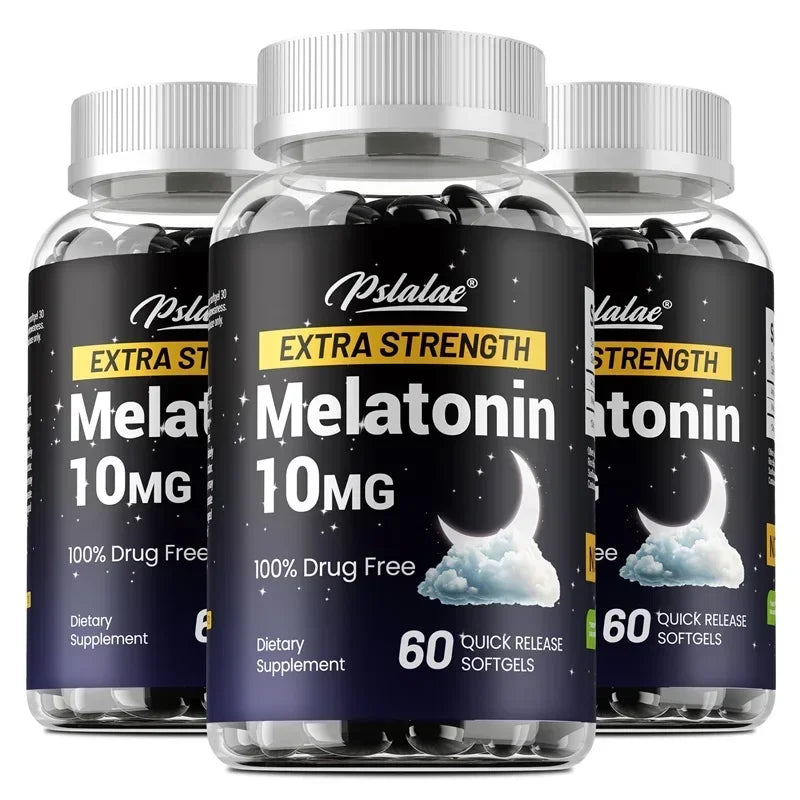Extra Strength Melatonin - Supports Healthy Sleep Cycles, Improves Sleep Quality, Maintains Gut Health, and Boosts Immunity