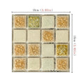 20pcs/set New Self Adhesive Wall Sticker Waterproof Flat 3D Mosaic Tile Wallpaper Oil Resistant Art Decals For Living Room