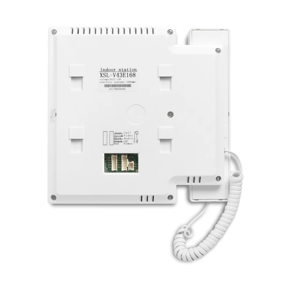 4.3" Hands-free Video Door Phone Intercom System for 3 Families RFID Outdoor Unit 3 Monitors Wired Doorbell Home Access Control
