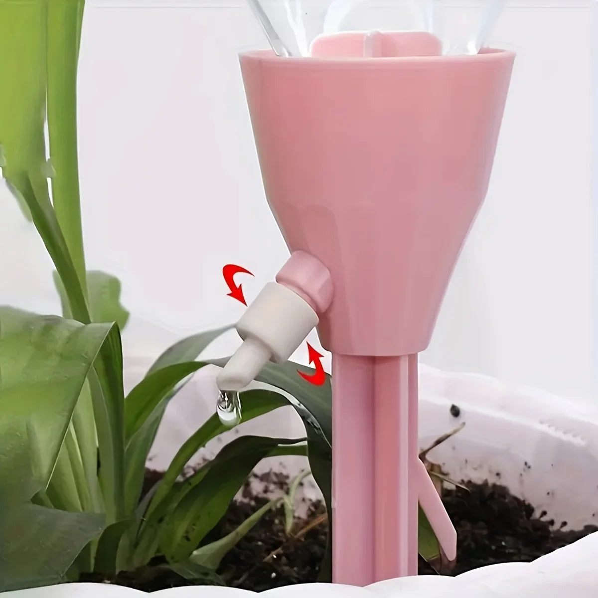 20 Pcs Automatic Plant Drip Irrigation Kit Adjustable Water Flow Battery-Free Universal for EU/US Thread Bottles Efficient