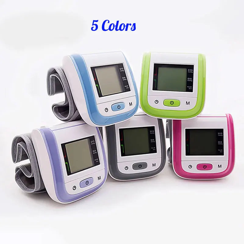 JianYouCare Medical Digital LCD Wrist Automatic Blood Pressure Monitor sphygmomanometer PR Heart Beat Rate Pulse Mete Tonometer