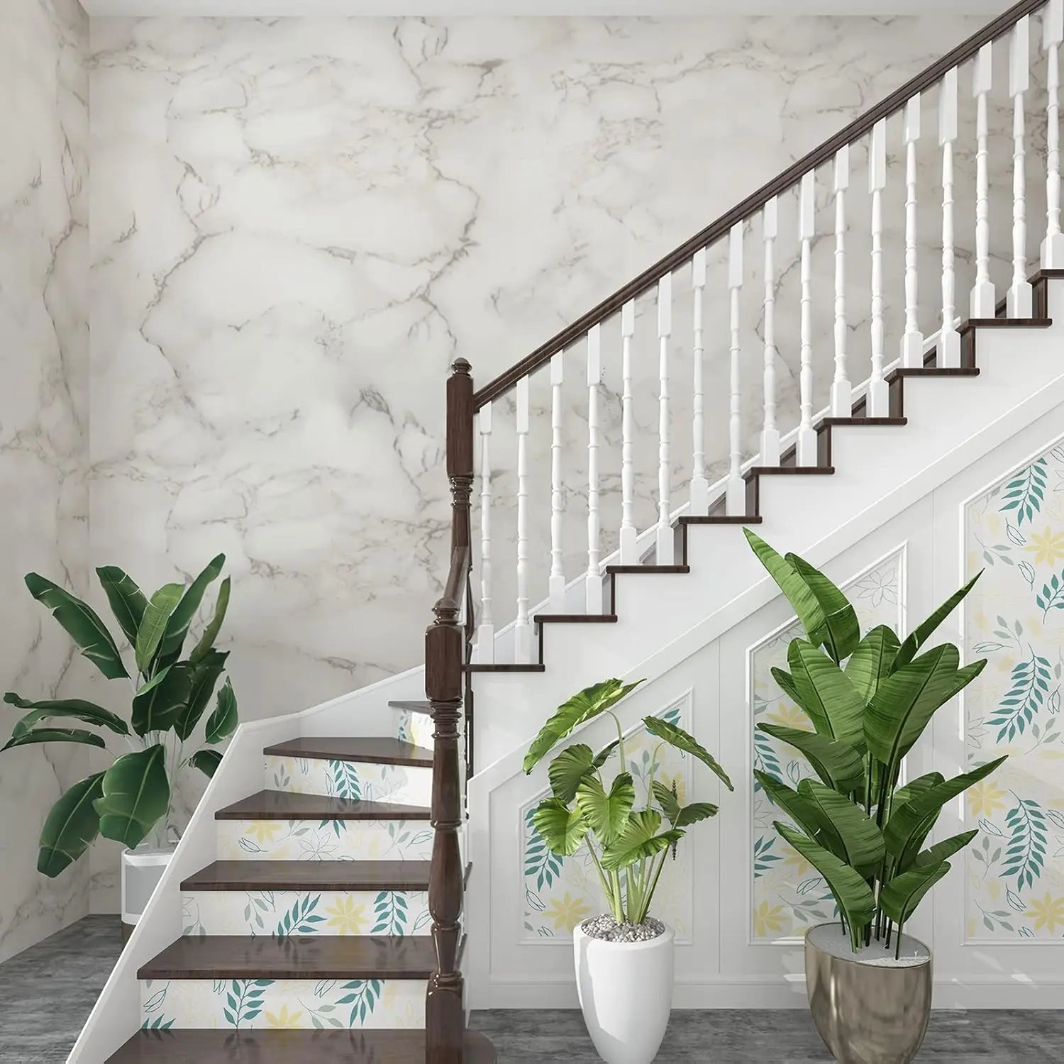 1/12/24Pcs Peel and Stick Marble, 12Inx12In Backsplash Self Adhesive Tiles for Kitchen, Bathroom, Living Room, Bedroom