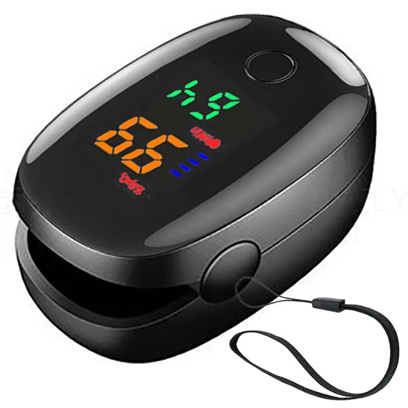Portable Fingertip Oximeter Heart Rate Meter Pulse Blood Oxygen Saturation OLED Screen Digital Tube Practical Monitor