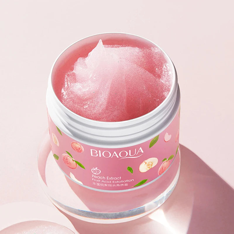 Honey Peach Facial Scrub: Natural Exfoliating Cream by Tidesmit Scrubs Treatments Tidesmit