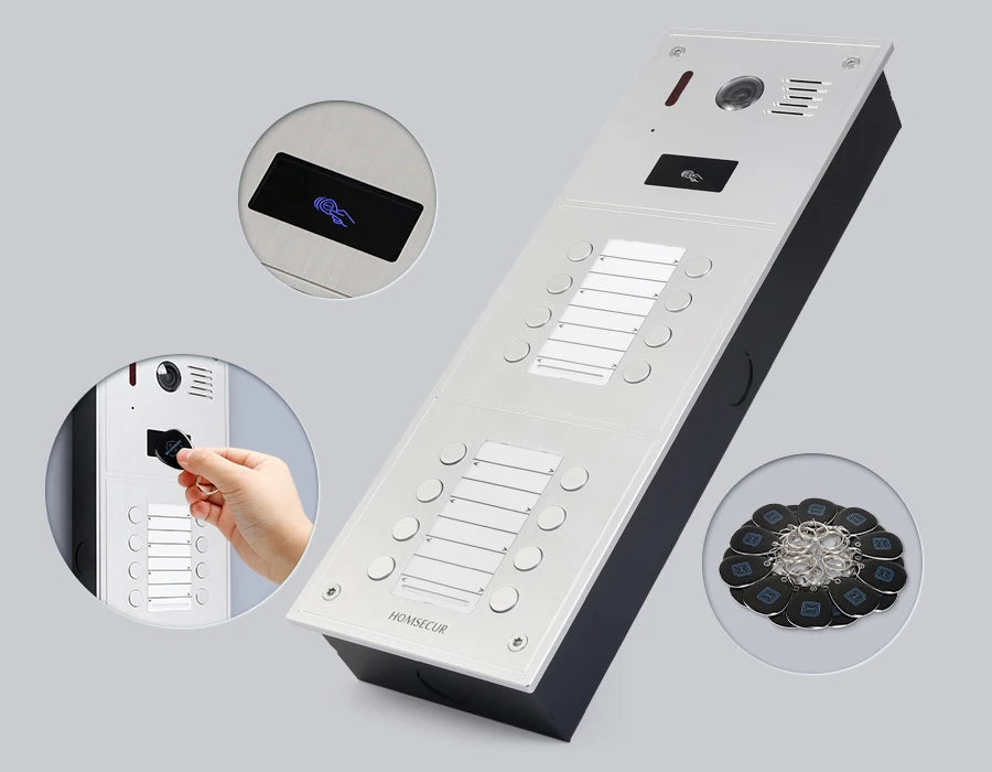 HOMSECUR Camera Doorbell BC151HD-16S For 13 to 16 Families HDK Series Video Door Phone Intercom