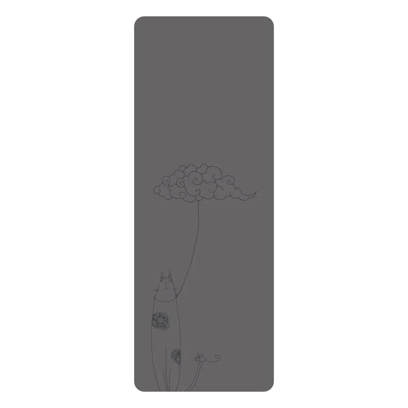 Natural Rubber PU Non-Slip Sweat-Absorbing Yoga Mat, Simple, Sports, Fitness, Shop, Home